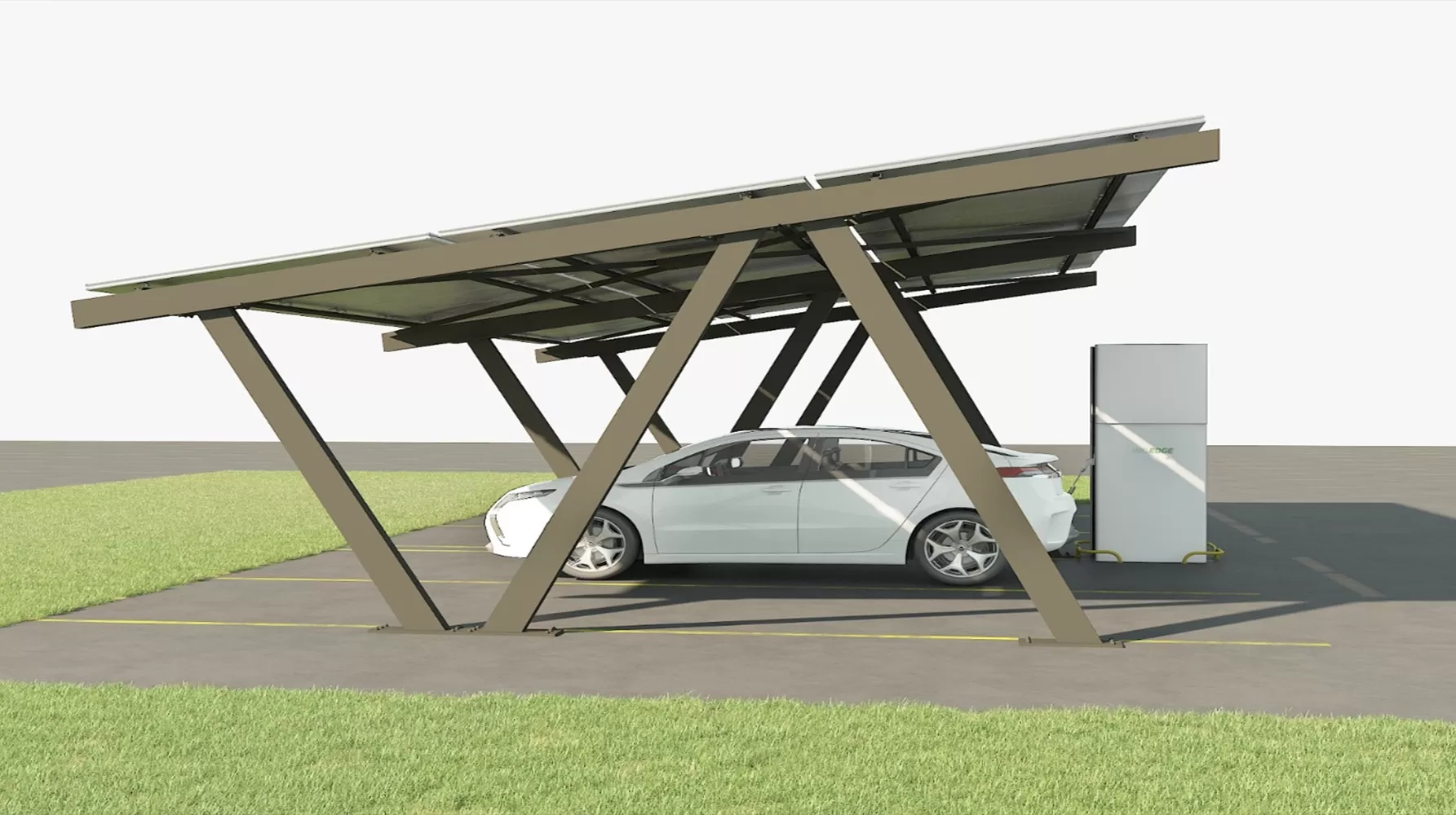 Çelik Konstrüksiyon Araç Şarj İstasyonu 